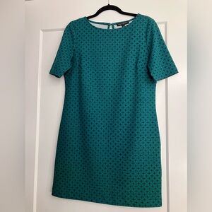 Chic Teal Patterned Banana Republic Dress